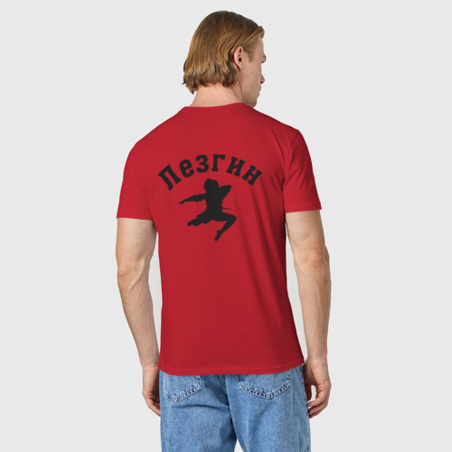 Мужская футболка хлопок Lesgin, цвет красный - фото 4