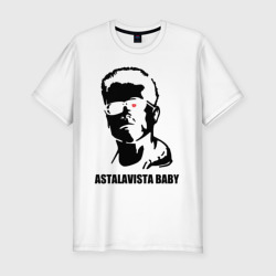 Мужская футболка хлопок Slim Терминатор Astalavista Baby