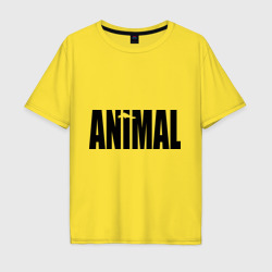 Мужская футболка хлопок Oversize Animal - животное