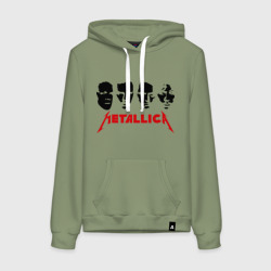 Женская толстовка хлопок Metallica Лица
