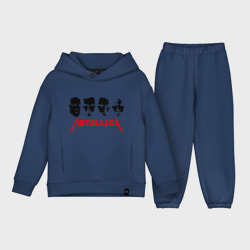 Детский костюм хлопок Oversize Metallica Лица