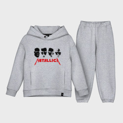 Детский костюм хлопок Oversize Metallica Лица