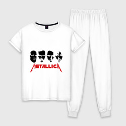 Женская пижама хлопок Metallica Лица