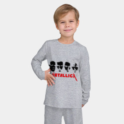 Детская пижама с лонгсливом хлопок Metallica Лица - фото 2