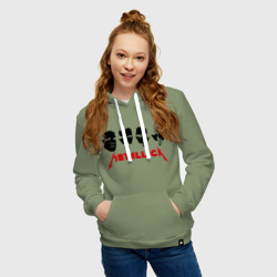 Женская толстовка хлопок Metallica Лица - фото 2