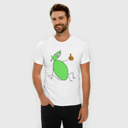 Мужская футболка хлопок Slim Полуторалитровая мышь - фото 2