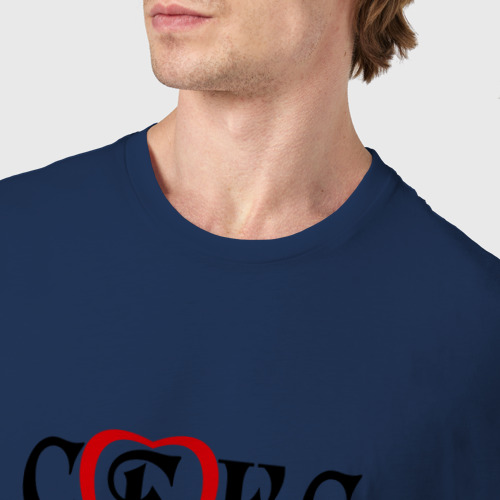 Мужская футболка хлопок Секс не предлагать, люблю Дашу, цвет темно-синий - фото 6