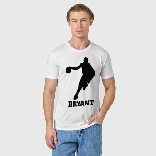 Мужская футболка хлопок Basketball Star - Kobe Bryant, цвет белый - фото 3