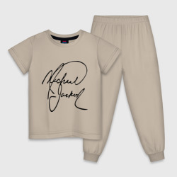 Детская пижама хлопок Michael Jackson автограф