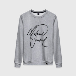 Женский свитшот хлопок Michael Jackson автограф