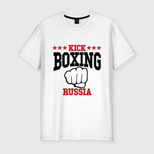 Мужская Приталенная футболка Kickboxing Russia