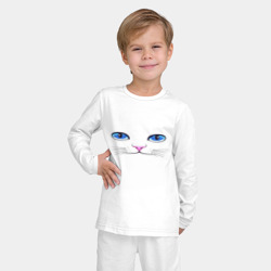 Детская пижама с лонгсливом хлопок Кошачьи глаза - фото 2