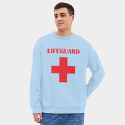 Мужской свитшот oversize без начеса хлопок Спасатель - фото 2