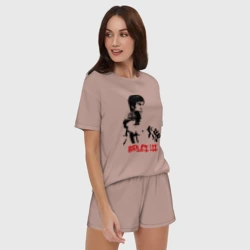 Женская пижама с шортиками хлопок Брюс ли 5 - фото 2