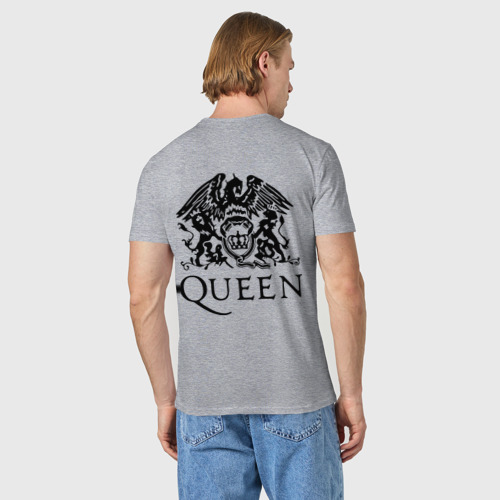 Мужская футболка хлопок Queen All, цвет меланж - фото 4
