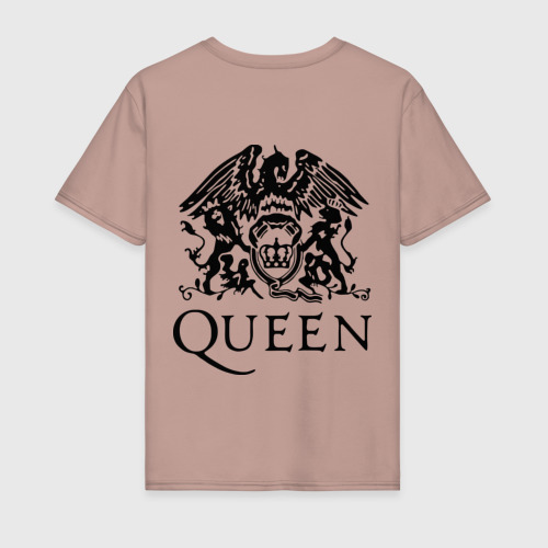 Мужская футболка хлопок Queen All, цвет пыльно-розовый - фото 2