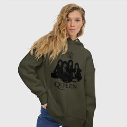 Женское худи Oversize хлопок Queen All - фото 2