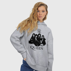 Женское худи Oversize хлопок Queen All - фото 2