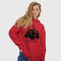 Женское худи Oversize хлопок Queen All - фото 2