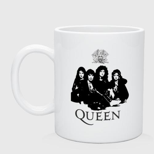 Кружка керамическая Queen All, цвет белый