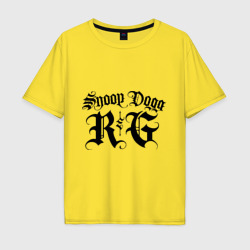 Мужская футболка хлопок Oversize Snoop dog 5