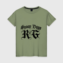 Женская футболка хлопок Snoop dog 5