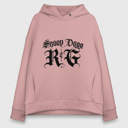 Женское худи Oversize хлопок Snoop dog 5