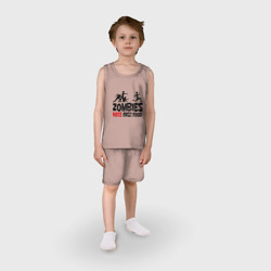 Детская пижама с шортами хлопок Zombies hate fast food - фото 2