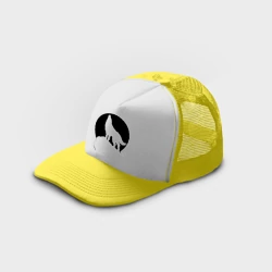 Кепка тракер с сеткой Волк на фоне Луны - фото 2