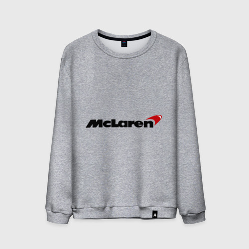 Мужской свитшот хлопок McLaren (МакЛарен), цвет меланж