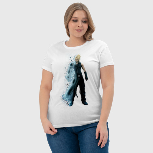 Женская футболка хлопок Finalfantasy, цвет белый - фото 6