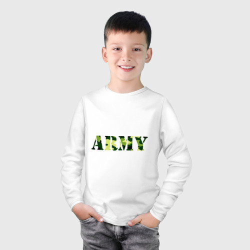 Детский лонгслив хлопок Army - фото 3