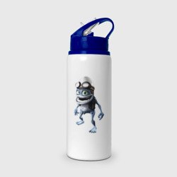 Бутылка для воды с трубочкой Crazy frog