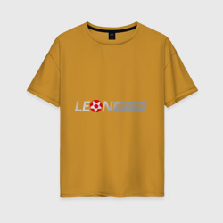 Женская футболка хлопок Oversize Leon