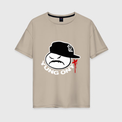 Женская футболка хлопок Oversize Yung Onix