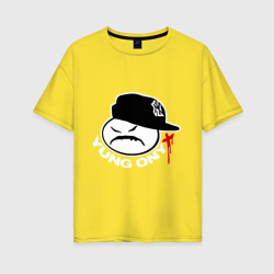 Женская футболка хлопок Oversize Yung Onix