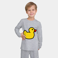 Детская пижама с лонгсливом хлопок Утка - фото 2
