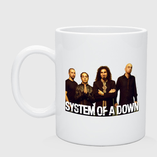 Кружка керамическая System Of A Down (2), цвет белый