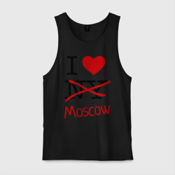 Мужская майка хлопок I love Moscow 2