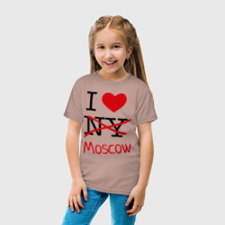 Детская футболка хлопок I love Moscow 2 - фото 2