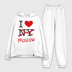 Женский костюм хлопок Oversize I love Moscow 2