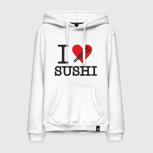 Мужская Толстовка I love sushi (хлопок)