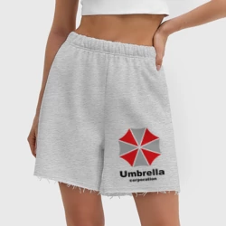 Женские шорты oversize футер хлопок Umbrella corporation - фото 2