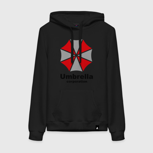 Женская толстовка хлопок Umbrella corporation, цвет черный