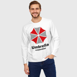 Мужской лонгслив oversize хлопок Umbrella corporation - фото 2