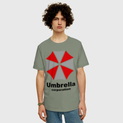 Мужская футболка хлопок Oversize Umbrella corporation - фото 2