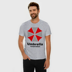 Мужская футболка хлопок Slim Umbrella corporation - фото 2