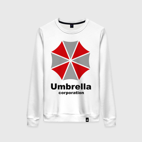 Женский свитшот хлопок Umbrella corporation, цвет белый