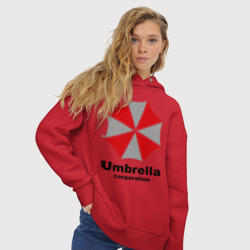 Женское худи Oversize хлопок Umbrella corporation - фото 2