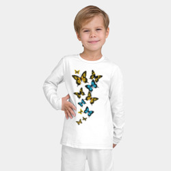 Детская пижама с лонгсливом хлопок Полет бабочки - фото 2